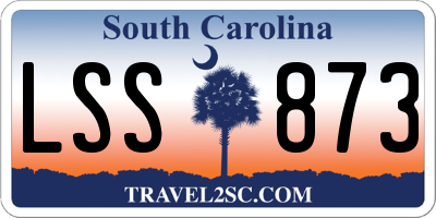 SC license plate LSS873