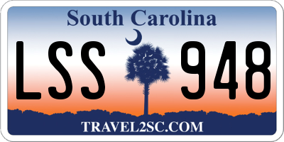 SC license plate LSS948