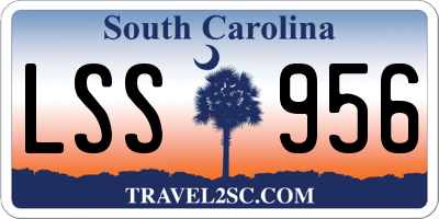 SC license plate LSS956