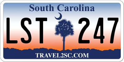 SC license plate LST247