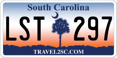 SC license plate LST297