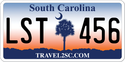 SC license plate LST456
