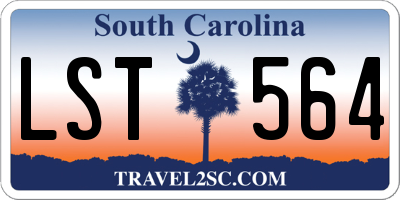 SC license plate LST564