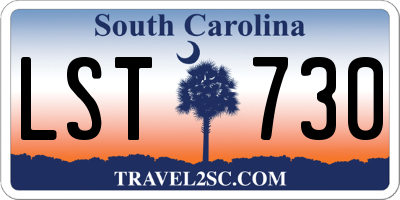 SC license plate LST730