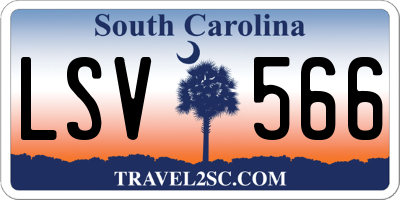 SC license plate LSV566