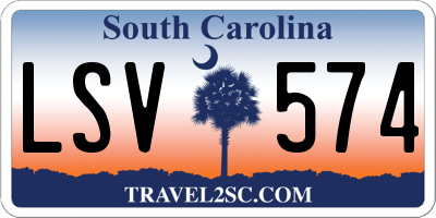 SC license plate LSV574