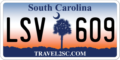 SC license plate LSV609