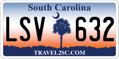 SC license plate LSV632