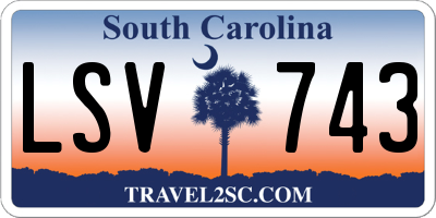 SC license plate LSV743