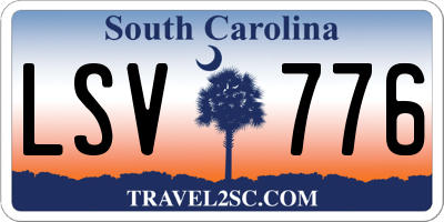 SC license plate LSV776