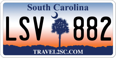 SC license plate LSV882
