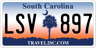SC license plate LSV897