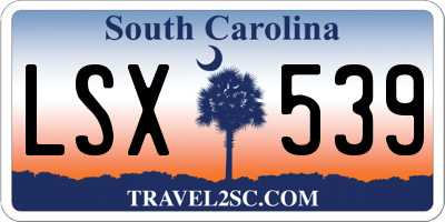 SC license plate LSX539