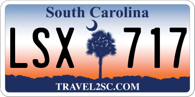 SC license plate LSX717