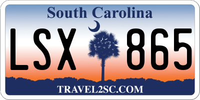 SC license plate LSX865