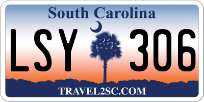 SC license plate LSY306