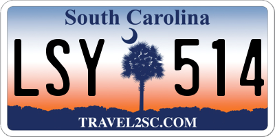SC license plate LSY514