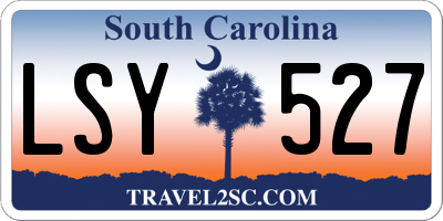 SC license plate LSY527