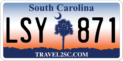 SC license plate LSY871