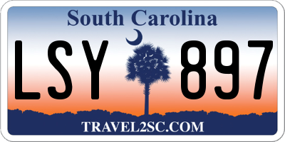 SC license plate LSY897