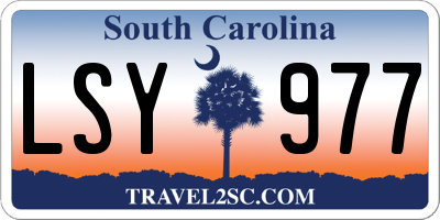 SC license plate LSY977