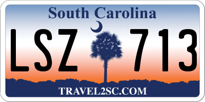 SC license plate LSZ713