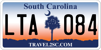 SC license plate LTA084
