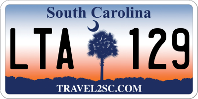 SC license plate LTA129