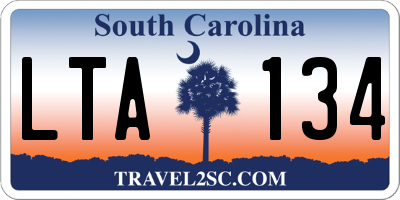 SC license plate LTA134