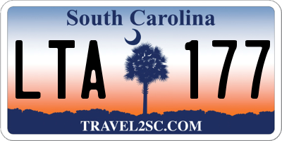 SC license plate LTA177