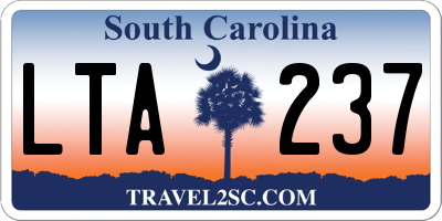 SC license plate LTA237