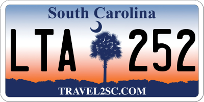 SC license plate LTA252