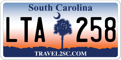 SC license plate LTA258
