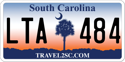 SC license plate LTA484