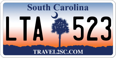 SC license plate LTA523