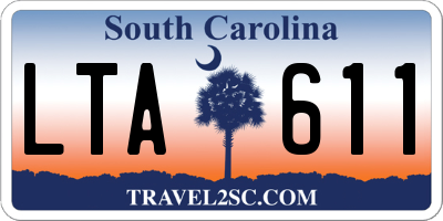 SC license plate LTA611