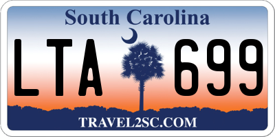 SC license plate LTA699