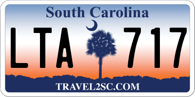 SC license plate LTA717