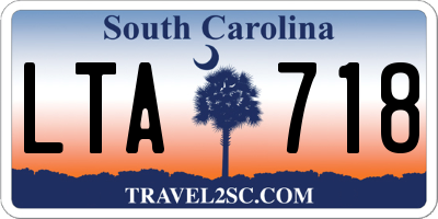 SC license plate LTA718