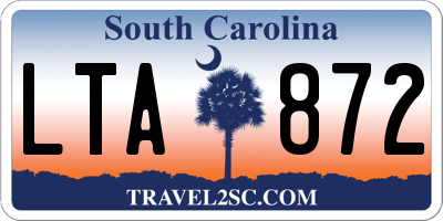 SC license plate LTA872