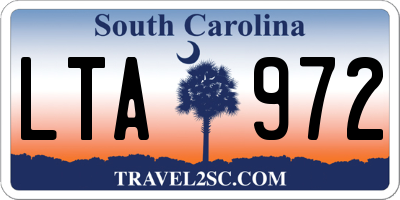 SC license plate LTA972