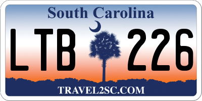 SC license plate LTB226