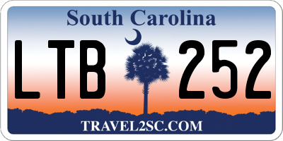 SC license plate LTB252