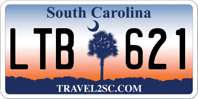 SC license plate LTB621