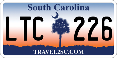 SC license plate LTC226