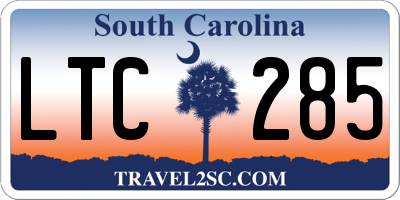 SC license plate LTC285