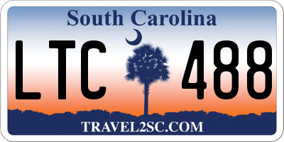SC license plate LTC488
