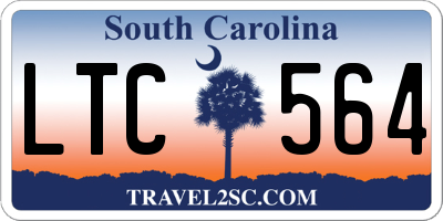 SC license plate LTC564
