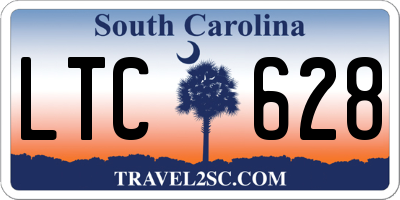 SC license plate LTC628