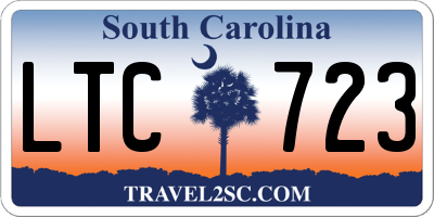 SC license plate LTC723